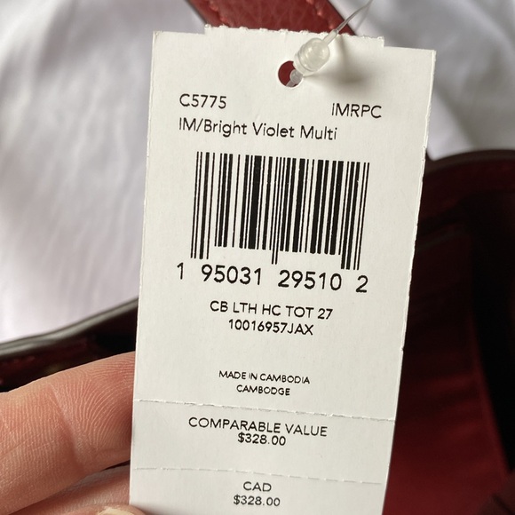 NWT authentic Coach bag Red Leather - Picture 12 of 13